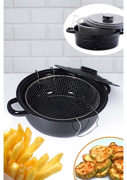 Pratik Cımbız Maşa + Emaye Fritöz Tencere 2li Set - Şeflere Özel Mutfak Keyfi X4D7QM fiyatları