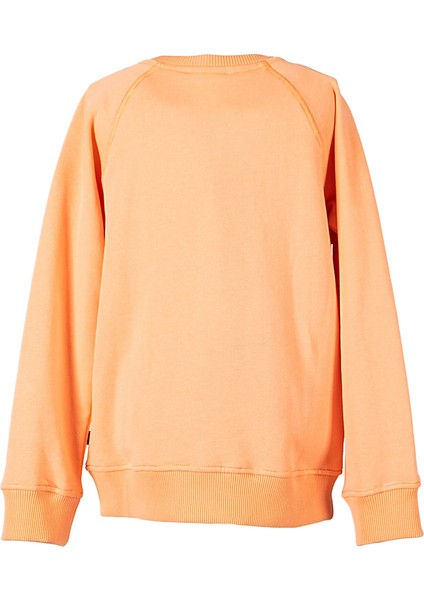 Organik Baskılı Turuncu Kışlık Kız Çocuk Sweatshirt indirimleri
