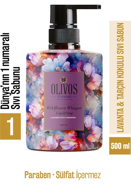 Sıvı Sabun Lavanta Tarçın – Sanat Koleksiyonu, Tablo Gibi Şişe Harika Koku Yoğun Nemlendirici