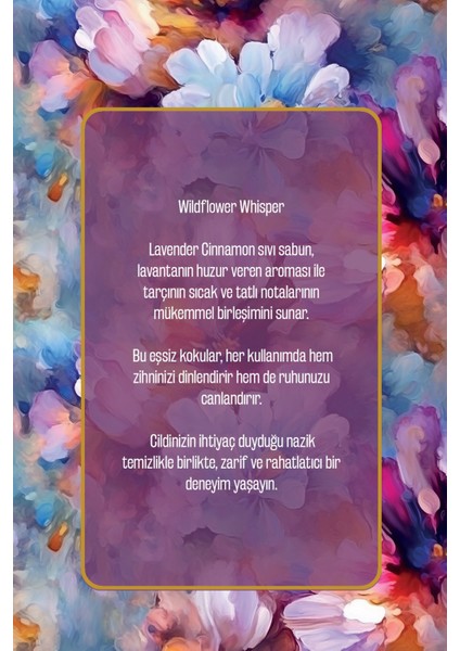 Sıvı Sabun Lavanta Tarçın – Sanat Koleksiyonu, Tablo Gibi Şişe Harika Koku Yoğun Nemlendirici fiyatları