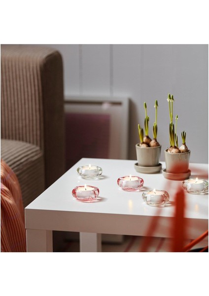 Bladfagel Tealight Mumluk Pembe 3 cm modelleri
