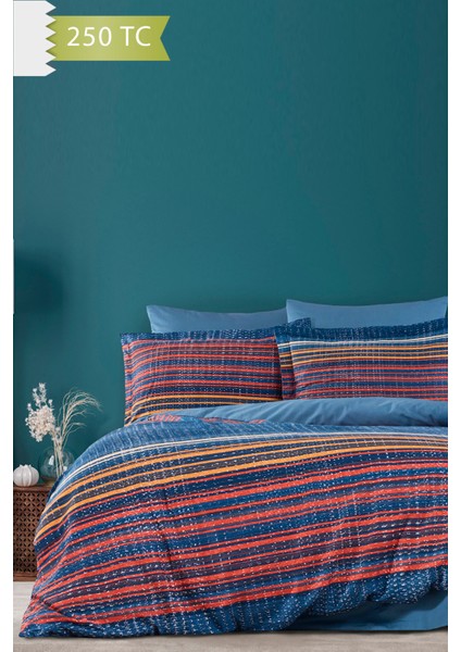 250 Tc Bambu Karışımlı Pamuk Saten Nevresim Takımı – Family Size - Linear