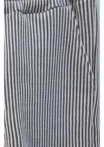 Kadın Çizgili Ev Şortu Mavi fiyatları