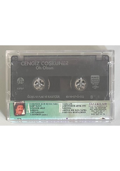 Cengiz Coşkuner Oh Olsun Kaset (Orijinal Dönem Baskı Kaset) fiyatları