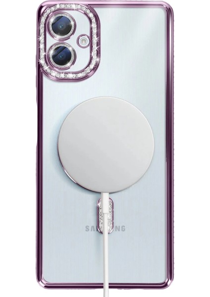 Nrtmsa Newface Samsung Galaxy A06 Joke Simli Magneticsafe Kılıf - Derin Mor indirimleri