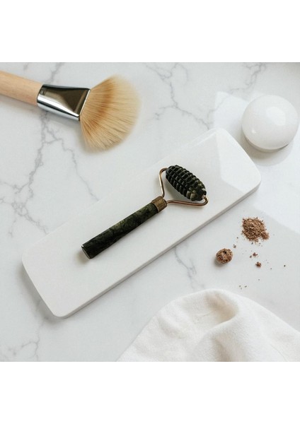 Orijinal Yeşim Düz Roller Yüz Masaj Taşı Tırtıklı Roller fiyatları