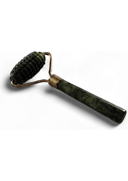 Orijinal Yeşim Düz Roller Yüz Masaj Taşı Tırtıklı Roller fırsatları