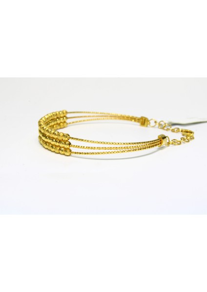 14 Ayar Altın 3 Sıralı Dorikalı Kelepçe Bileklik 9.06 gr fiyatları