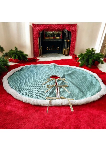 Yılbaşı Çam Ağacı Altı Örtüsü, Çam Ağacı Ayak Halısı Örtüsü, Yeşil Renk, 78 cm fiyatları