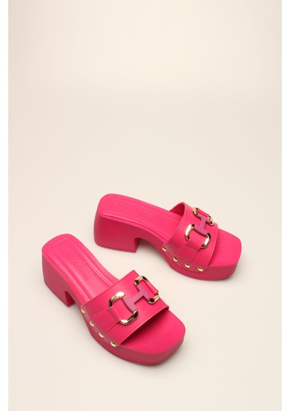 Idil Fuşya Cilt Tokalı Kadın Takunya fiyatları