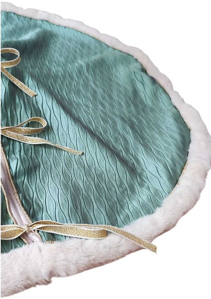 Yılbaşı Çam Ağacı Altı Örtüsü, Çam Ağacı Ayak Halısı Örtüsü, Yeşil Renk, 78 cm indirimleri