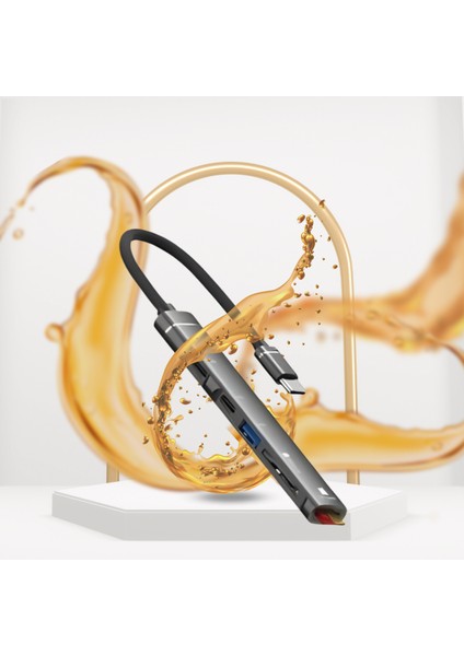 ZR562 Type-C 5 In 1 USB Hub Card Reader