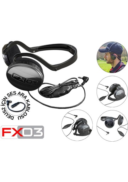 Xp Orx Define Dedektör - Ana Kontrol Ünitesi FX03 Kulaklık 22CM Hf Başlık ile (Siyah) fırsatları