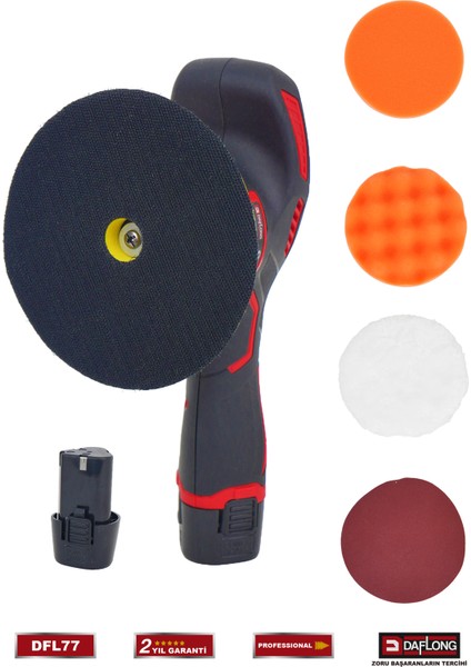 Çift Akülü Orbital Dijital Detaylı Pasta Cila Polisaj Makinası Dfl-77 fiyatları