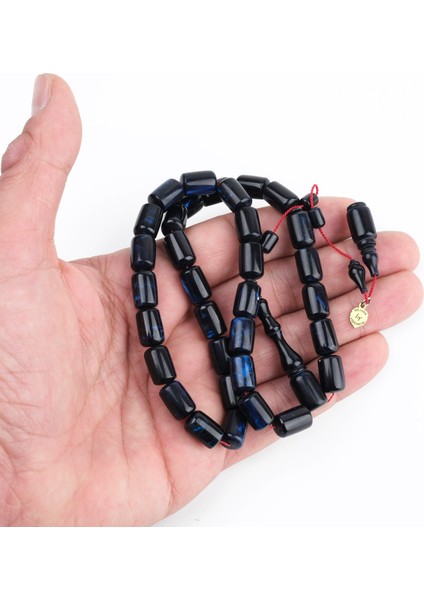 Kadim Katalin Eski Kalemlik Obje Usta Işi Imzalı Kapsül Kesim 8X12MM Tesbih - Mavi Sedefli fırsatları