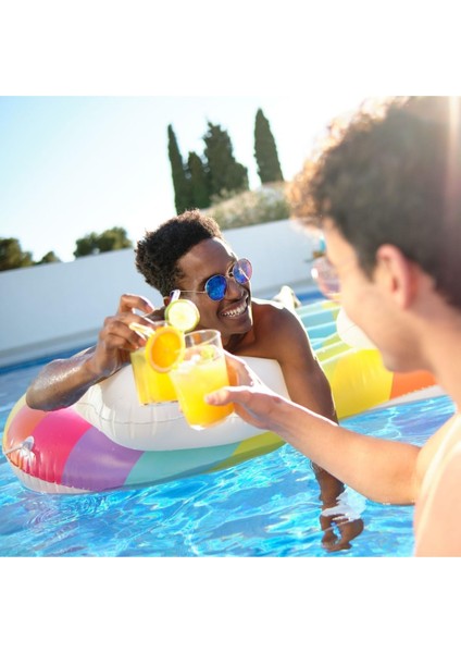 Rainbow Dreams Şişirilebilir Ada 2 Kişilik, 164 Cm, Gökkuşağı Tasarımı fiyatları