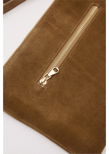 Suvea Taba Süet Hakiki Deri Clutch modelleri