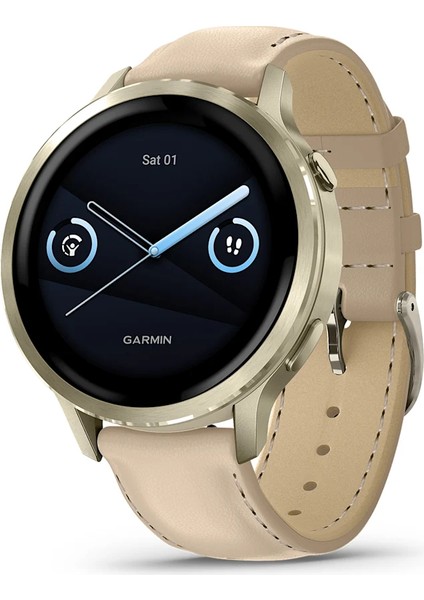 Venu 4 - 41 mm - Lunar Gold Deri Kayışlı