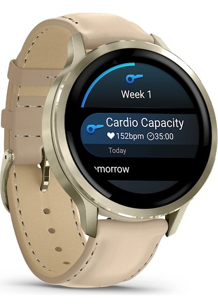 Venu 4 - 41 mm - Lunar Gold Deri Kayışlı modelleri