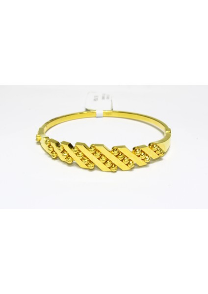 14 Ayar Altın Asimetrik Dorikalı Kelepçe 9.71 gr