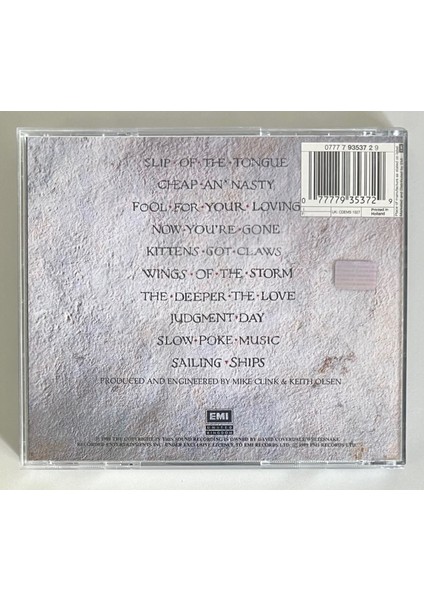 Whitesnake Slip Of The Tongue CD (Orijinal 1989 Dönem Baskı Cd) fiyatları