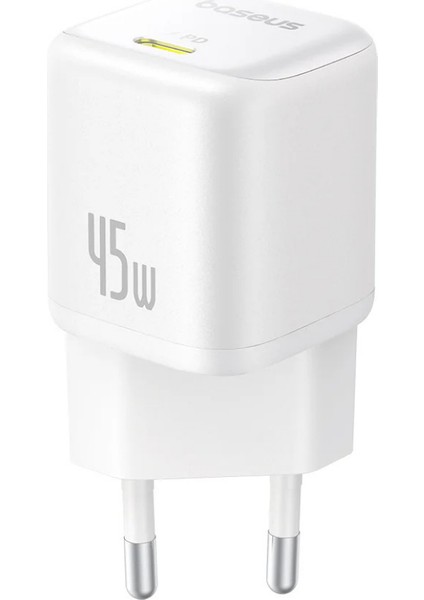 Picogo Gan6 Pro 45W Usb-C Ultra Mini Hızlı Şarj Aleti, Beyaz
