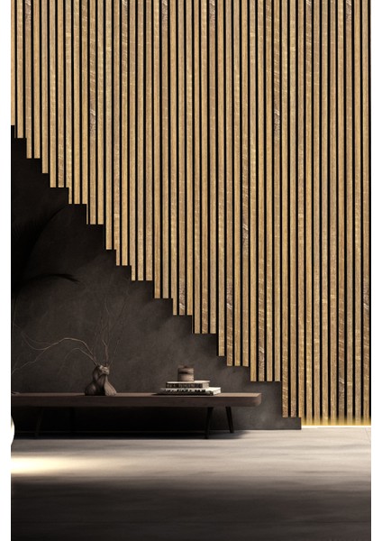 Mdf Ahşap Akustik Duvar Paneli 60X275 cm -Asos(Pvc) indirimleri