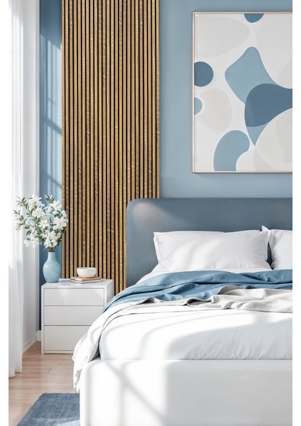 Mdf Ahşap Akustik Duvar Paneli 60X275 cm -Asos(Pvc)