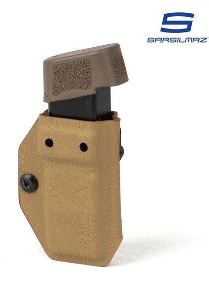 Mas Tactical® Kydex Iç Taşıma Şarj Kılıfı 9mm Sarsılmaz Tan