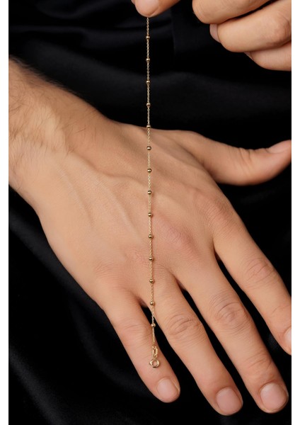 14 Ayar Altın Topçuk Zincir Erkek Bileklik indirimleri