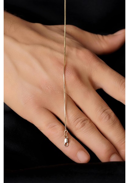 14 Ayar Altın Ince Küp Zincir Erkek Bileklik 0,95 mm modelleri