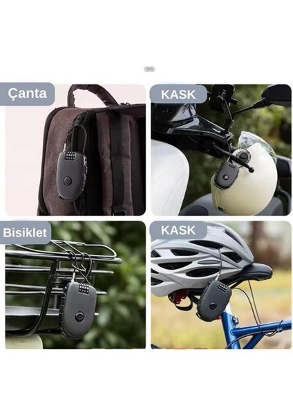 Knmaster Motosiklet Kaskı Kilidi + Knmaster Karbon Çanta Hediyeli Esnek Kablo ve Üst Düzey Koruma indirimleri