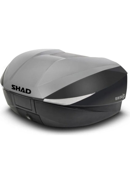 Motosiklet Arka Çanta 3 Kademeli Genişleyebilir Topcase Cover Titanium 58 Lt