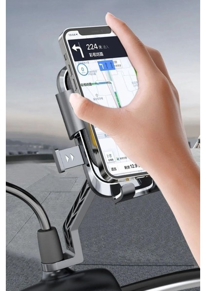 Motosiklet,bisiklet ,scooter Uyumlu Ayna Bağlantılı Telefon Tutucu fiyatları