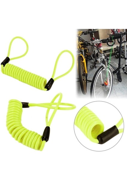 Motosiklet Disk Kilidi Güvenlikli Hatırlatma Kablosu 1 mt 50 cm
