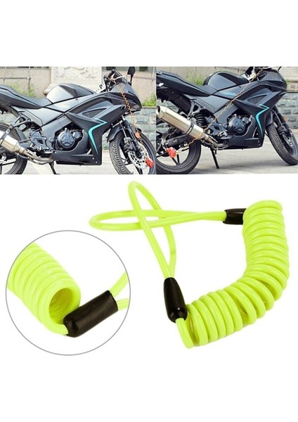 Motosiklet Disk Kilidi Güvenlikli Hatırlatma Kablosu 1 mt 50 cm fiyatları