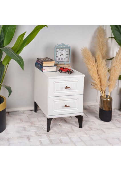 Slope 2 Çekmeceli Mdf Komodin