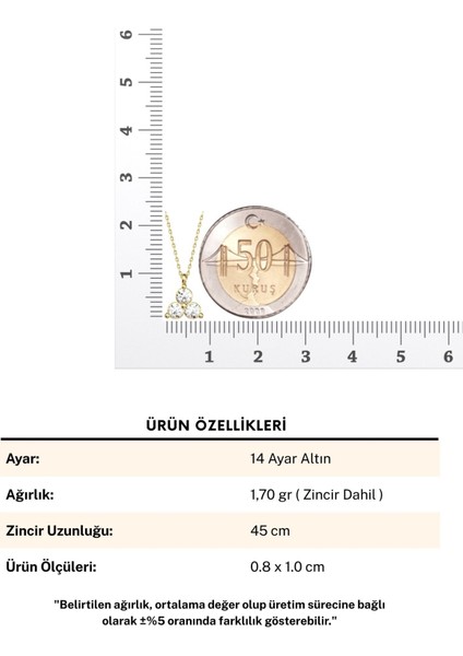 Cemre Tohum 14 Ayar Altın Kolye indirimleri