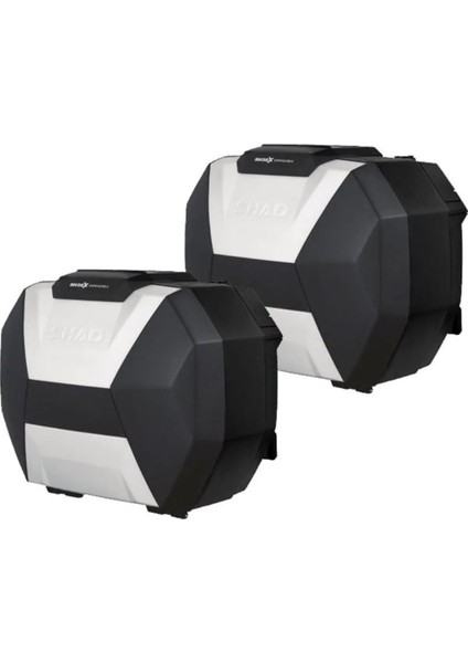 Motosiklet Shad Adventure Yan Çanta Takım Genişleyebilir 38+38 Lt Siyah Gri