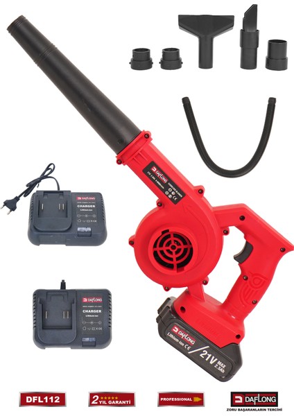 Pro Şarjlı 6 Başlıklı Kızaklı Hava Üfleme Makinası DFL-112
