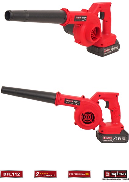 Pro Şarjlı 6 Başlıklı Kızaklı Hava Üfleme Makinası DFL-112 modelleri