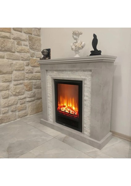 1218 Retro Taş 1600W Dekoratif Elektrikli Şömine fiyatları