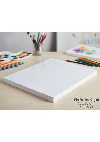 Resim Kağıdı 50 x 70 cm 100 Lü 1 Paket