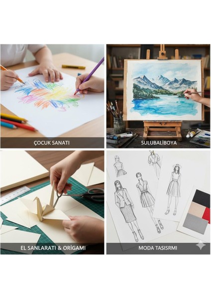 Resim Kağıdı 50 x 70 cm 100 Lü 1 Paket fiyatları