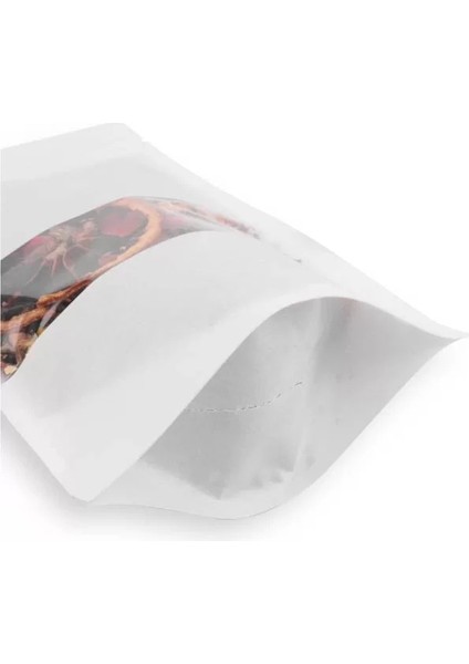 Beyaz Kraft Pencereli Doypack 13X22,5X7 cm (50 Adet) indirimleri