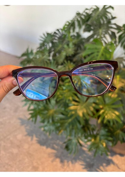 Nancy Kahverengi Cat Eye 56 Ekartman Blue Block Mavi Işık Korumalı Cam Değişebilir Ekran Gözlüğü indirimleri