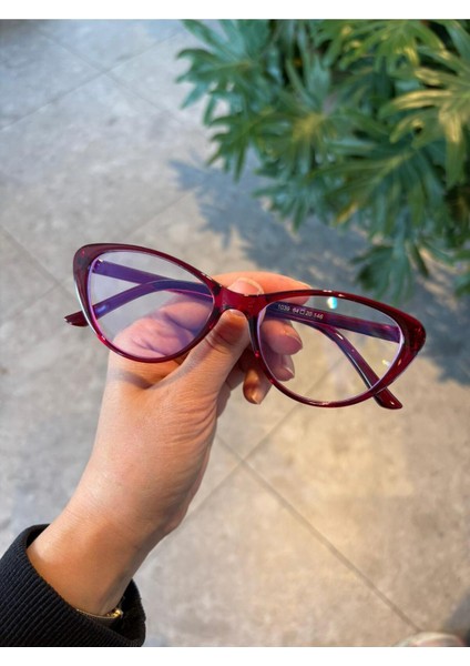 Carat Cat Eye Bordo 46 Ekartman Küçük Cat Eye Gözlük Camı Değişir fiyatları