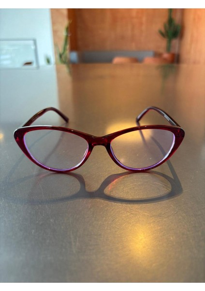 Carat Cat Eye Bordo 46 Ekartman Küçük Cat Eye Gözlük Camı Değişir fırsatları
