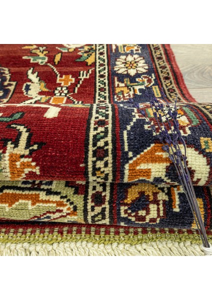 Ahu Çiçekli El Dokuma Yün Halı 125X180 cm fırsatları