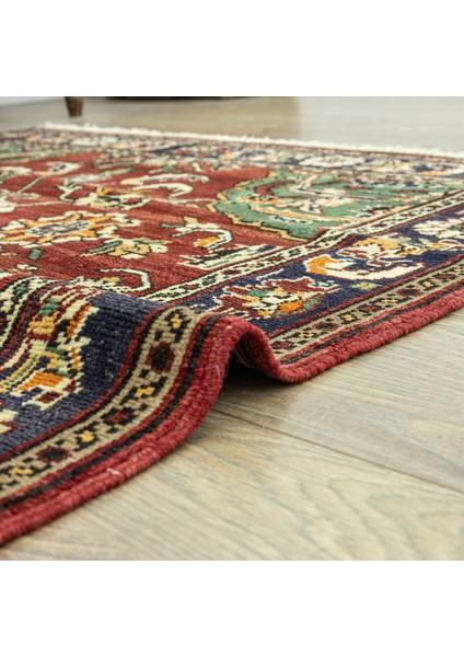 Ahu Çiçekli El Dokuma Yün Halı 125X180 cm indirimleri